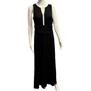 Vince Camuto Keyhole Black Maxi Sleeveless Dress Size Small NWT